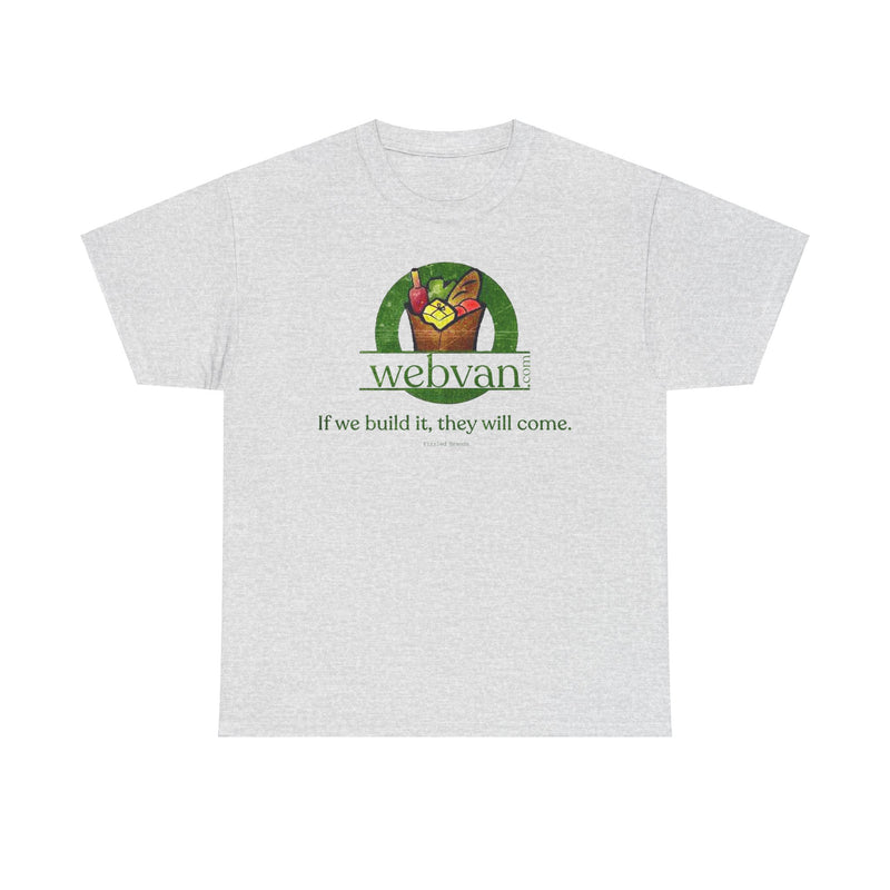 Load image into Gallery viewer, Webvan Vintage Logo T-Shirt: If We Build It, They Will Come
