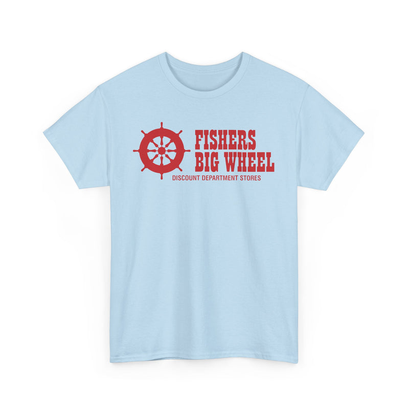 Load image into Gallery viewer, Fishers Big Wheel Discount Department Stores Ship Logo T-Shirt