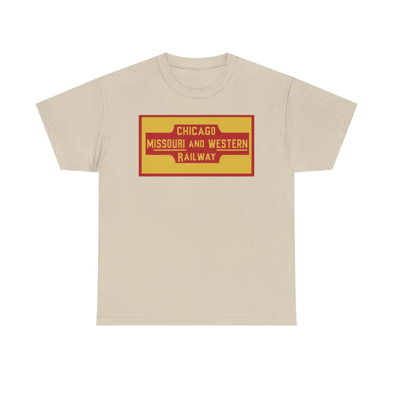 Load image into Gallery viewer, Chicago Missouri Western Railway Vintage Railroad Logo Train T-Shirt