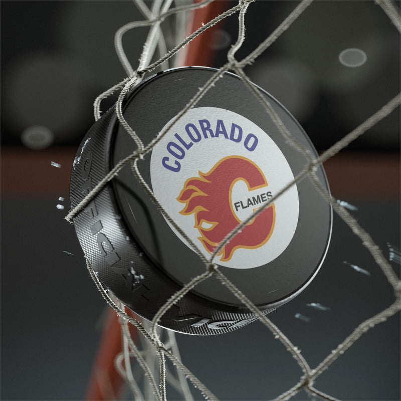 Load image into Gallery viewer, Colorado Flames Central League '82-'84 Hockey Puck