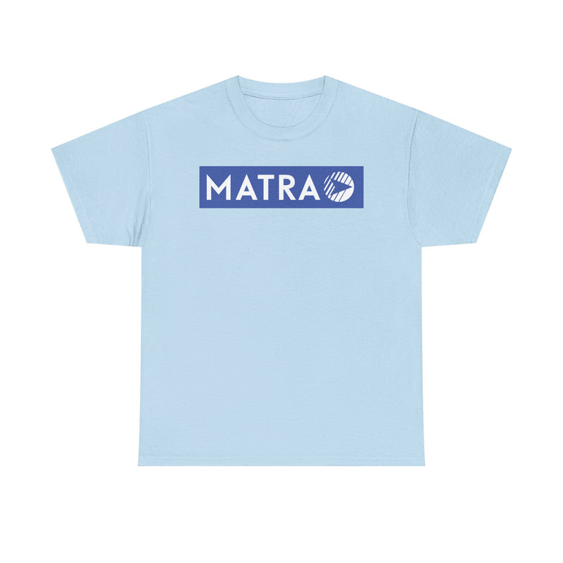Load image into Gallery viewer, Matra French Racing Team Blue Logo Motorsport Company T-shirt