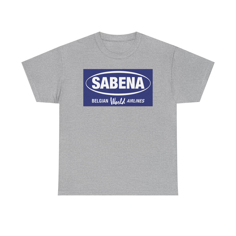 Load image into Gallery viewer, Sabena Belgian World Airlines Blue Oval Logo European Aviation T-shirt