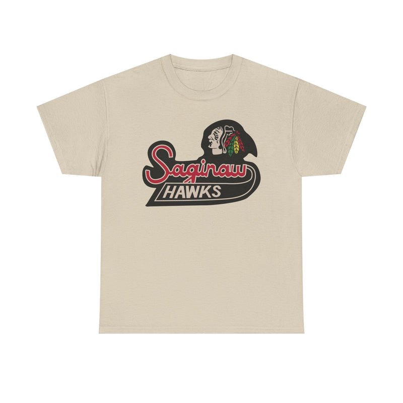 Load image into Gallery viewer, Saginaw Hawks Michigan Hockey 1987-1989 T-shirt