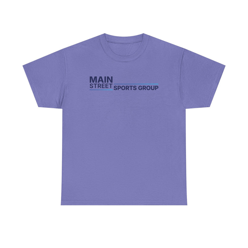 Load image into Gallery viewer, Main Street Sports Group T-Shirt Athletic Company Logo Blue Tee
