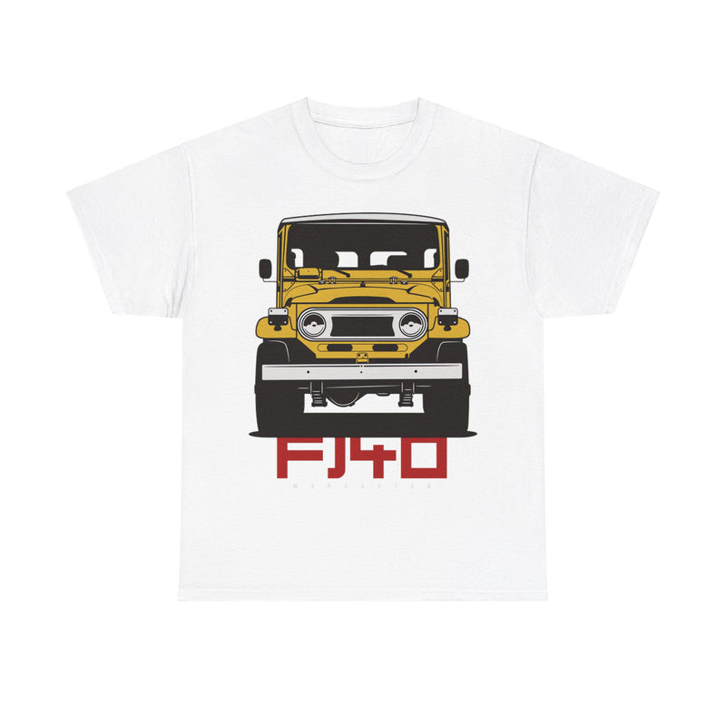 Load image into Gallery viewer, Toyota Land Cruiser FJ40 Yellow Car Double-sided T-shirt