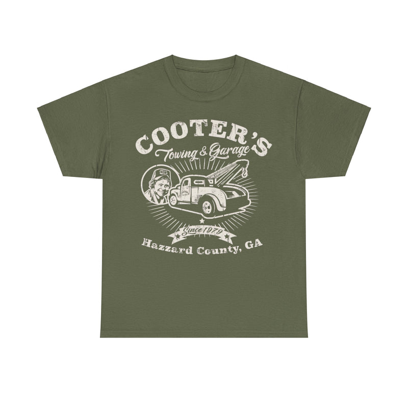 Load image into Gallery viewer, Cooters Towing Garage Dukes of Hazzard TV Show County T-shirt