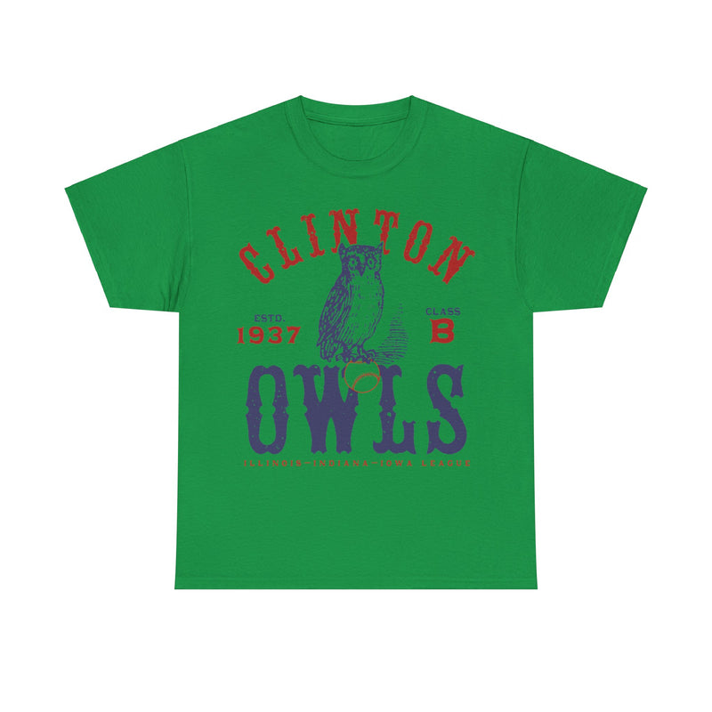 Load image into Gallery viewer, Clinton Owls Est 1937 Iowa Baseball T-shirt