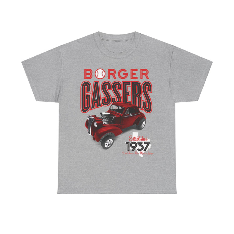 Load image into Gallery viewer, Borger Gassers Est 1937 Texas Baseball T-shirt