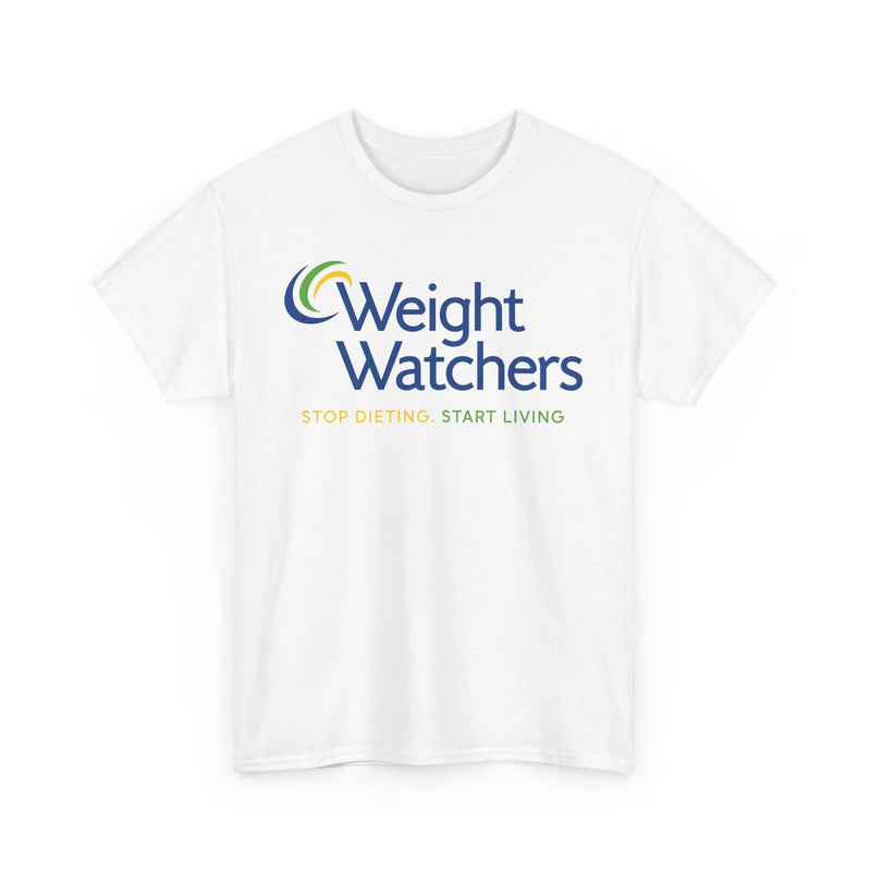 Load image into Gallery viewer, Weight Watchers Blue Green Yellow Logo Stop Dieting Start Living T-shirt