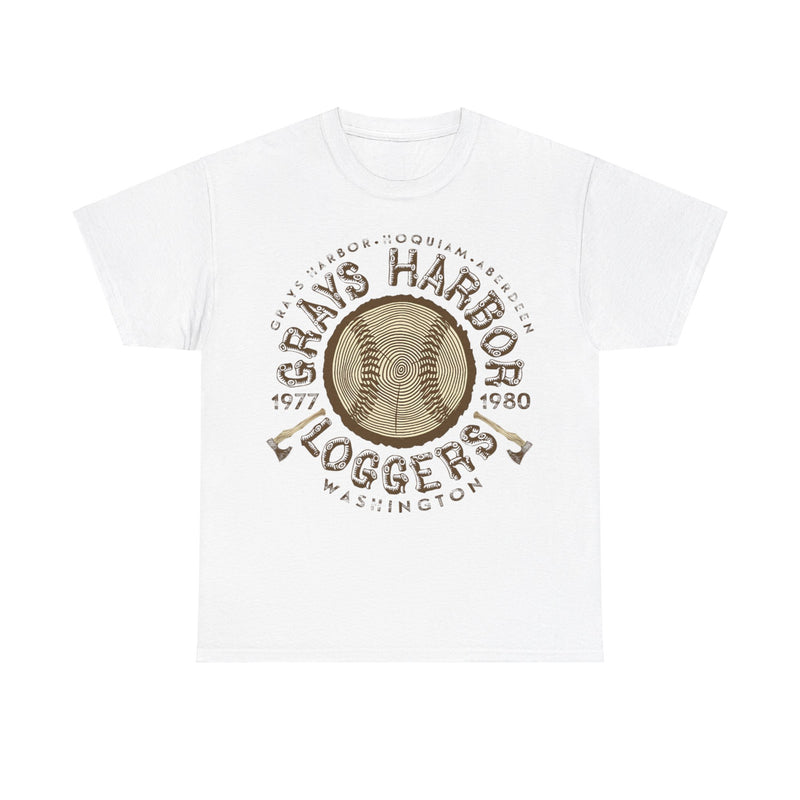 Load image into Gallery viewer, Grays Harbor Loggers Est 1977 Washington Baseball T-shirt