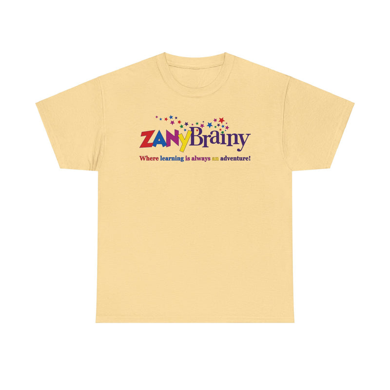 Load image into Gallery viewer, Zany Brainy Store Logo T-Shirt: “Where Learning Is Always an Adventure”
