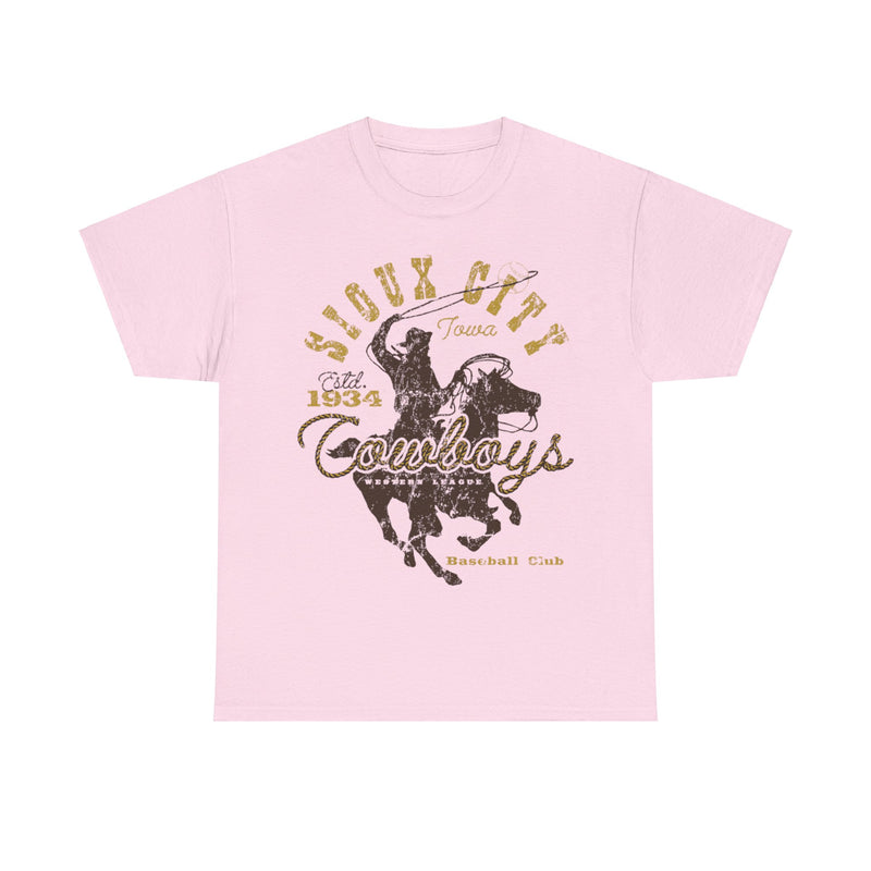 Load image into Gallery viewer, Sioux City Cowboys Est 1934 Iowa Baseball T-shirt