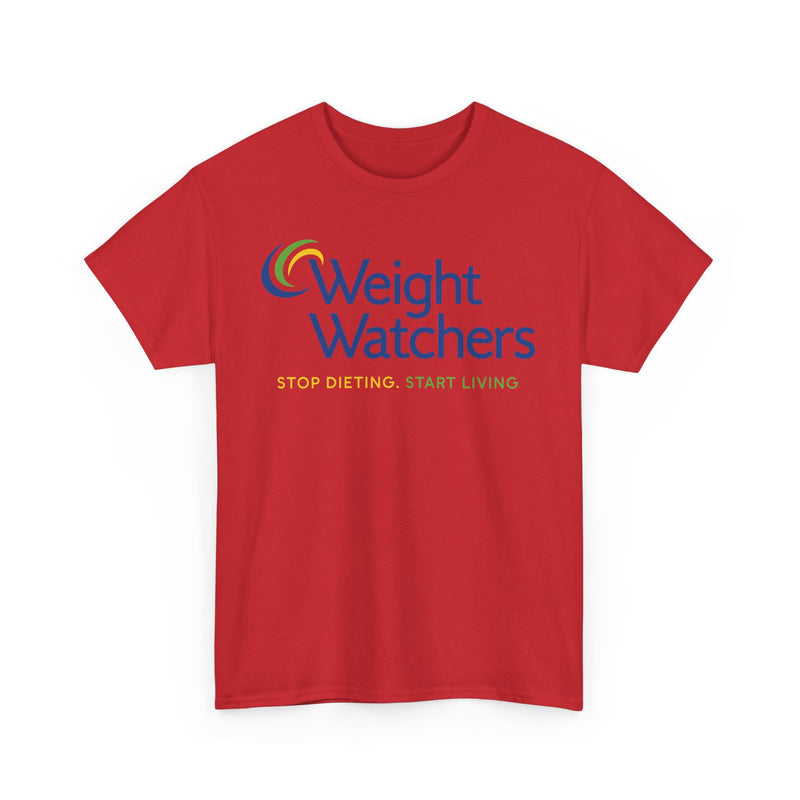 Load image into Gallery viewer, Weight Watchers Blue Green Yellow Logo Stop Dieting Start Living T-shirt