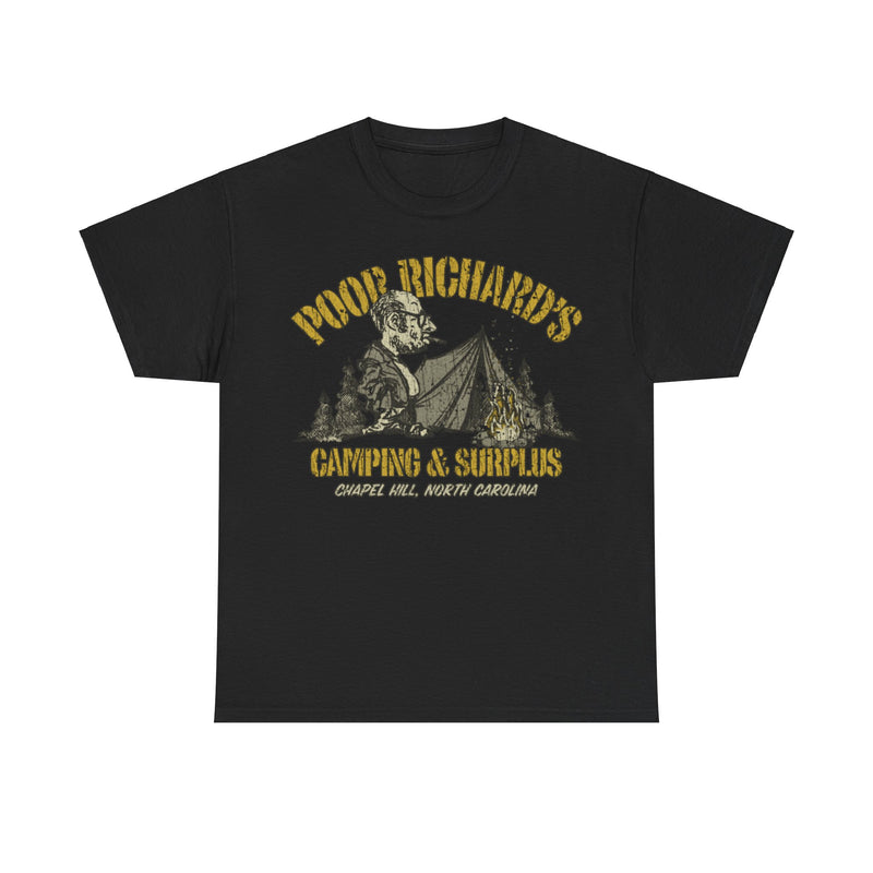 Load image into Gallery viewer, Poor Richards Camping Surplus 1968 Distressed Print T-shirt