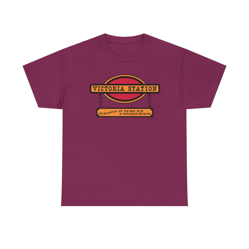 Load image into Gallery viewer, Victoria Station T-Shirt - Restaurant Industry Bankrupt Logo Tee