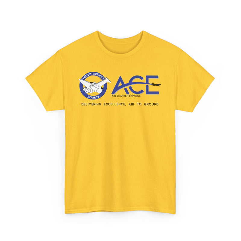 Load image into Gallery viewer, ACE Air Charter Express Delivering Excellence Freight Runners Logo T-shirt