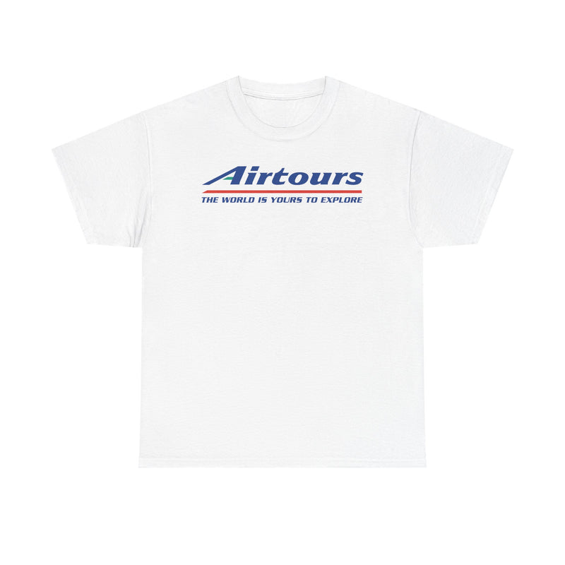 Load image into Gallery viewer, Airtours The World Is Yours To Explore Vintage Charter Airline Logo T-shirt