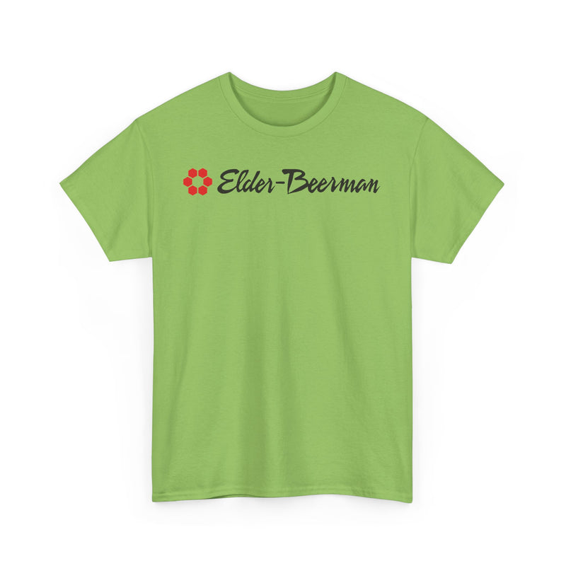 Load image into Gallery viewer, Elder-Beerman Red Hexagon Pattern Department Store Logo T-Shirt