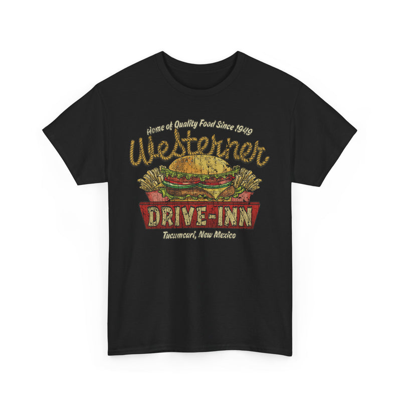 Load image into Gallery viewer, Westerner Drive-Inn 1949 Tucumcari New Mexico Diner Fast Food Restaurant T-shirt