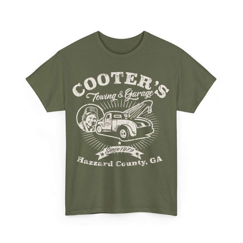 Load image into Gallery viewer, Cooters Towing Garage Dukes of Hazzard TV Show County T-shirt