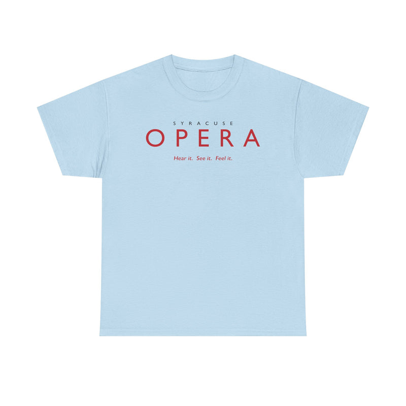 Load image into Gallery viewer, Syracuse Opera T-Shirt Defunct Opera Company Bankrupt Logo Tee