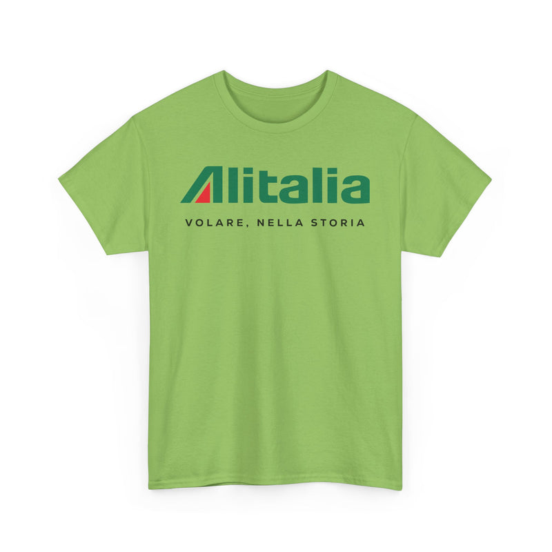 Load image into Gallery viewer, Alitalia Volare Nella Storia Vintage Italian Airline Logo Aviation T-shirt
