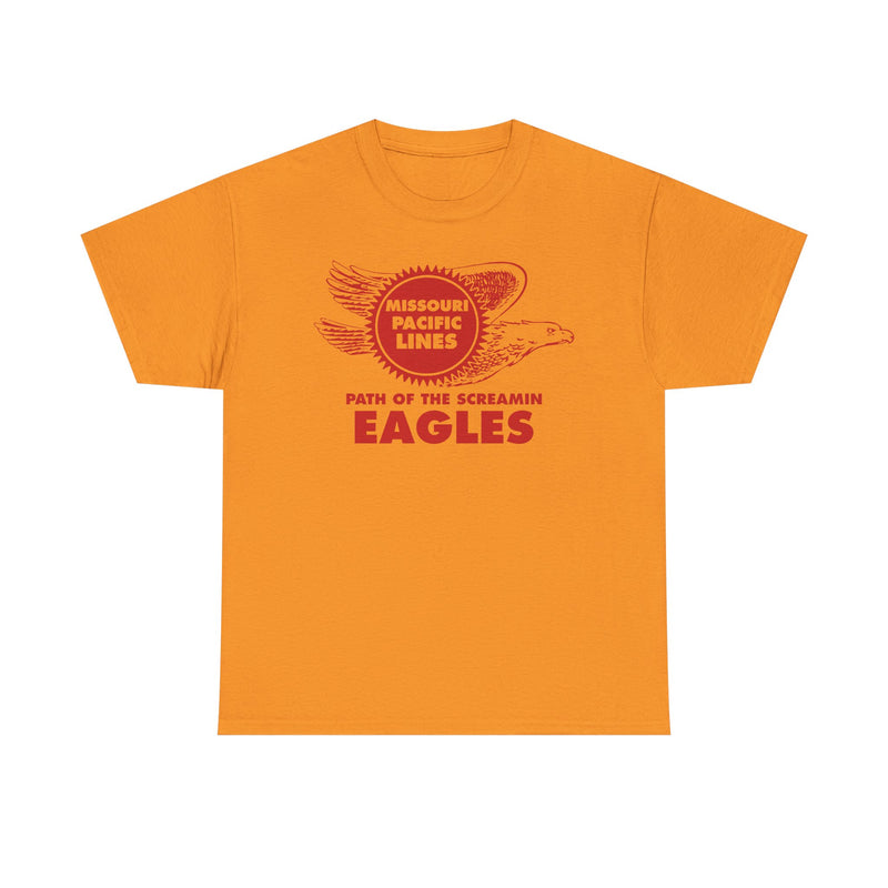 Load image into Gallery viewer, Missouri Pacific Lines Screaming Eagles Railroad Logo Vintage T-Shirt