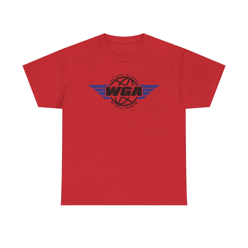 Load image into Gallery viewer, Western Global Airlines T-Shirt - Aviation Industry Bankrupt Logo Tee
