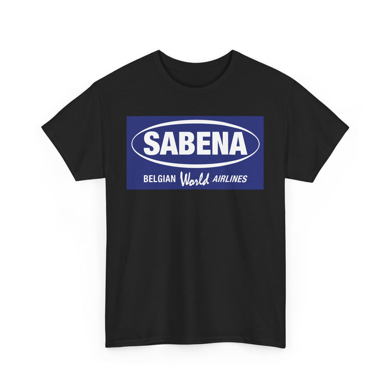 Load image into Gallery viewer, Sabena Belgian World Airlines Blue Oval Logo European Aviation T-shirt