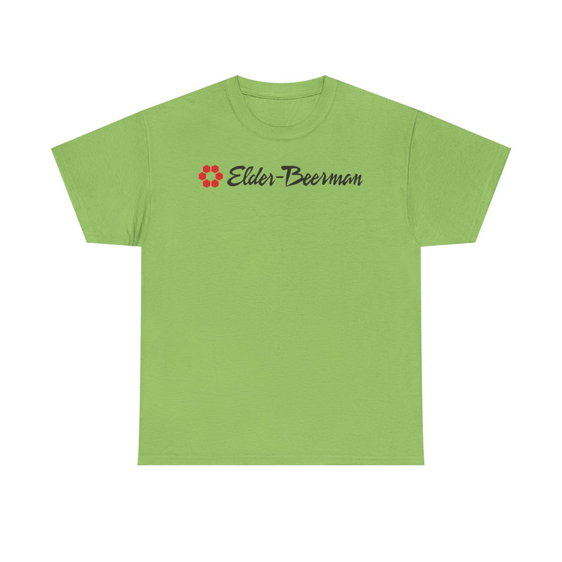 Load image into Gallery viewer, Elder-Beerman Red Hexagon Pattern Department Store Logo T-Shirt