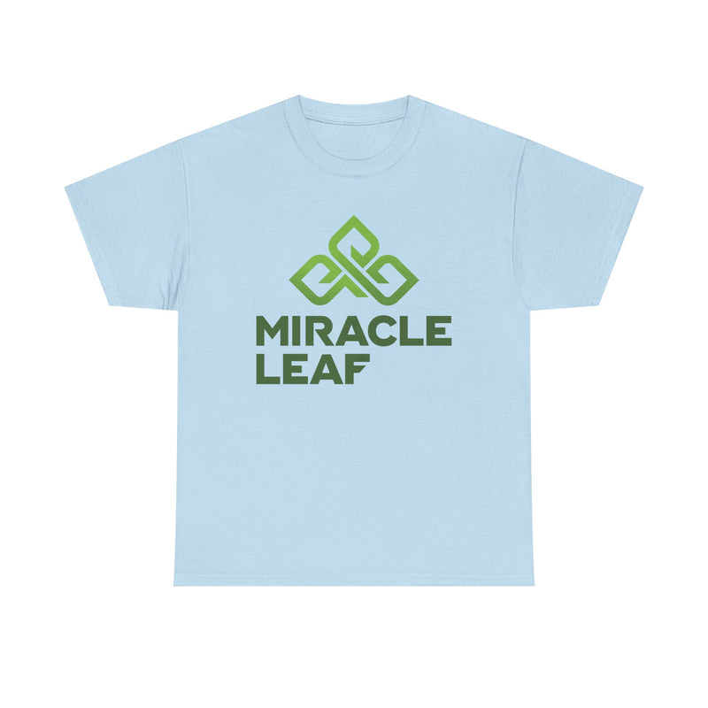 Load image into Gallery viewer, Miracle Leaf Medical Marijuana T-Shirt Defunct Dispensary Bankrupt Logo Tee
