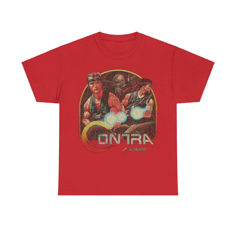 Load image into Gallery viewer, Contra 1987 Video Game Distressed Print T-shirt