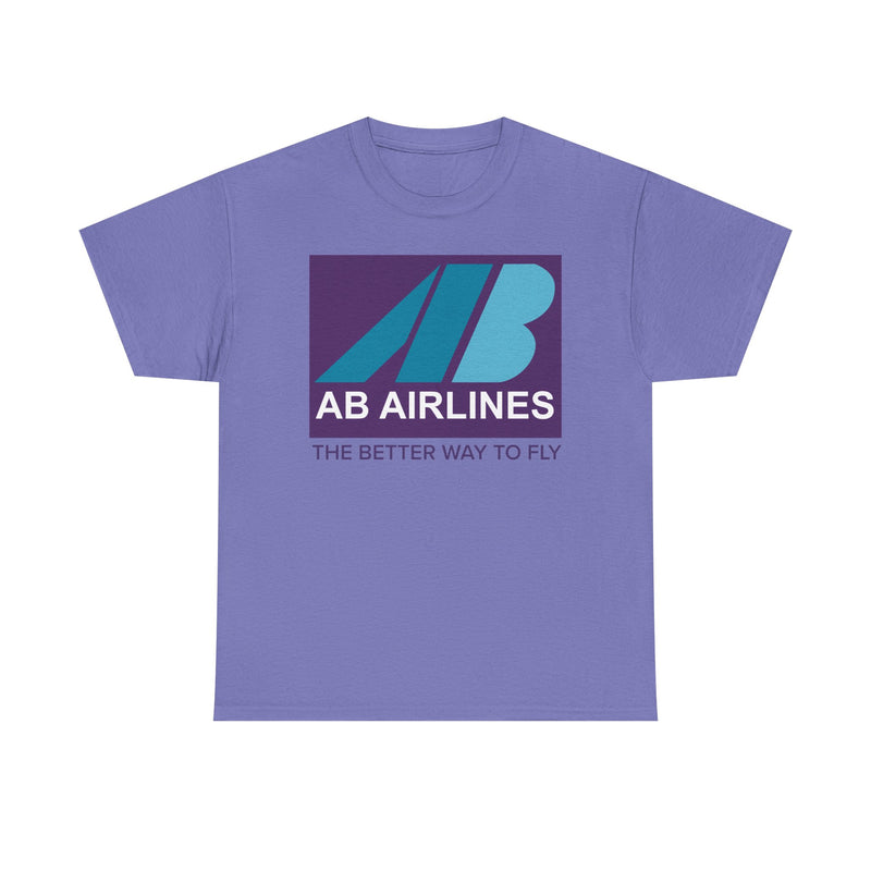Load image into Gallery viewer, AB Airlines The Better Way to Fly Vintage Airline Logo Aviation T-shirt