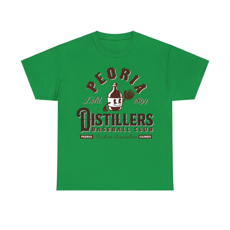 Load image into Gallery viewer, Peoria Distiller Est 1894 Illinois Baseball T-shirt