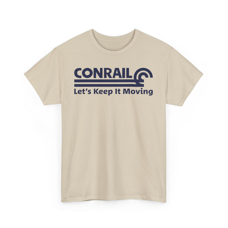 Load image into Gallery viewer, Conrail Let's Keep It Moving Railroad Logo Vintage Train T-Shirt