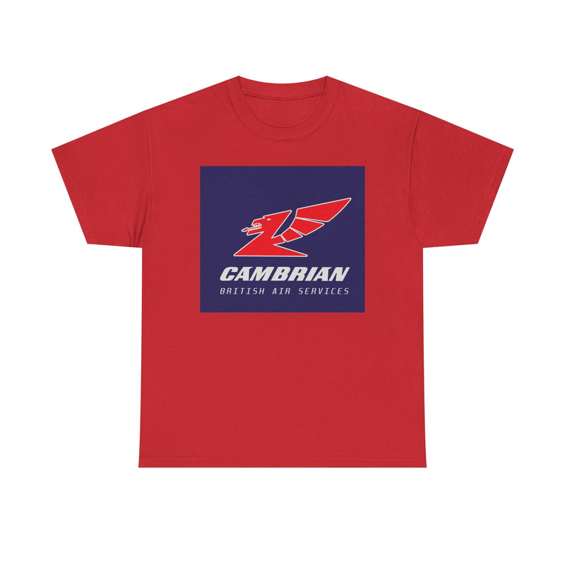 Load image into Gallery viewer, Cambrian Airways Red Dragon British Air Services Aviation Memorabilia T-shirt
