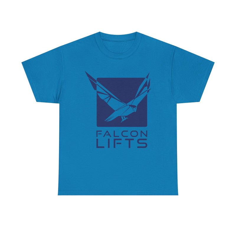 Load image into Gallery viewer, Falcon Lifts T-Shirt Defunct Elevator Company Bankrupt Logo Tee