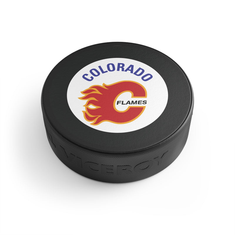 Load image into Gallery viewer, Colorado Flames Central League '82-'84 Hockey Puck