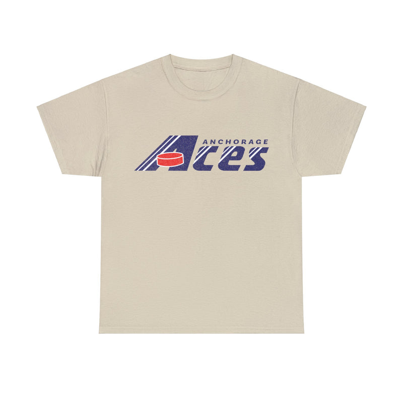 Load image into Gallery viewer, Anchorage Aces PSHL Hockey 1989 Nostalgic Logo T-shirt