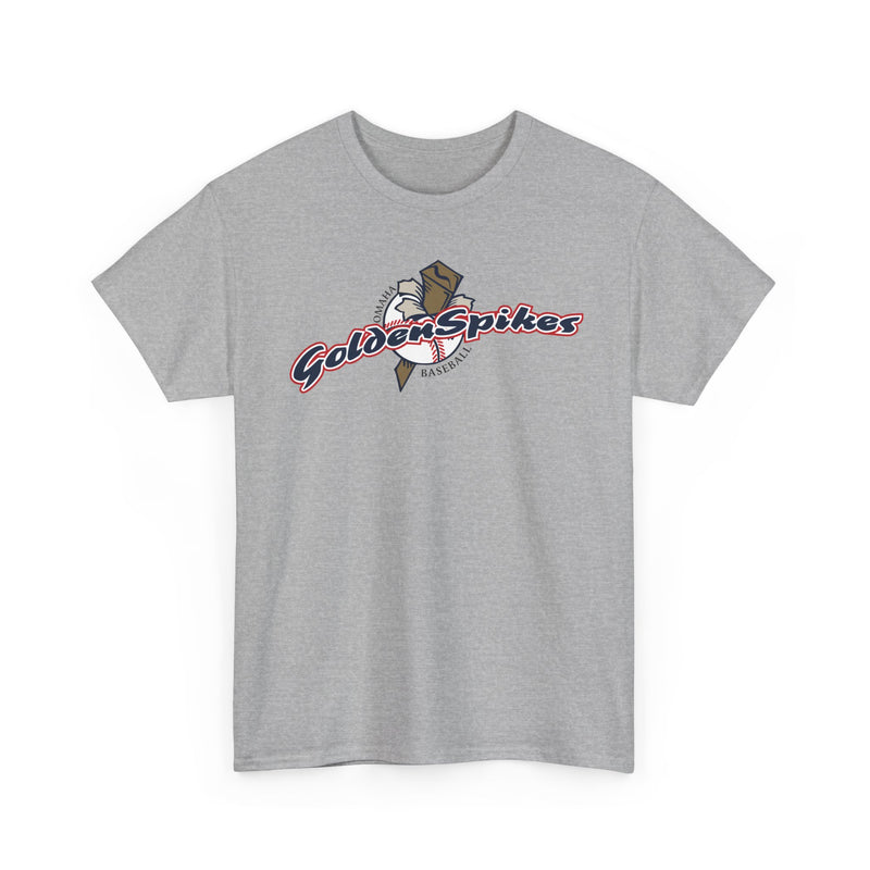 Load image into Gallery viewer, Omaha Golden Spikes 1999-2001 Pacific Coast League Baseball T-shirt
