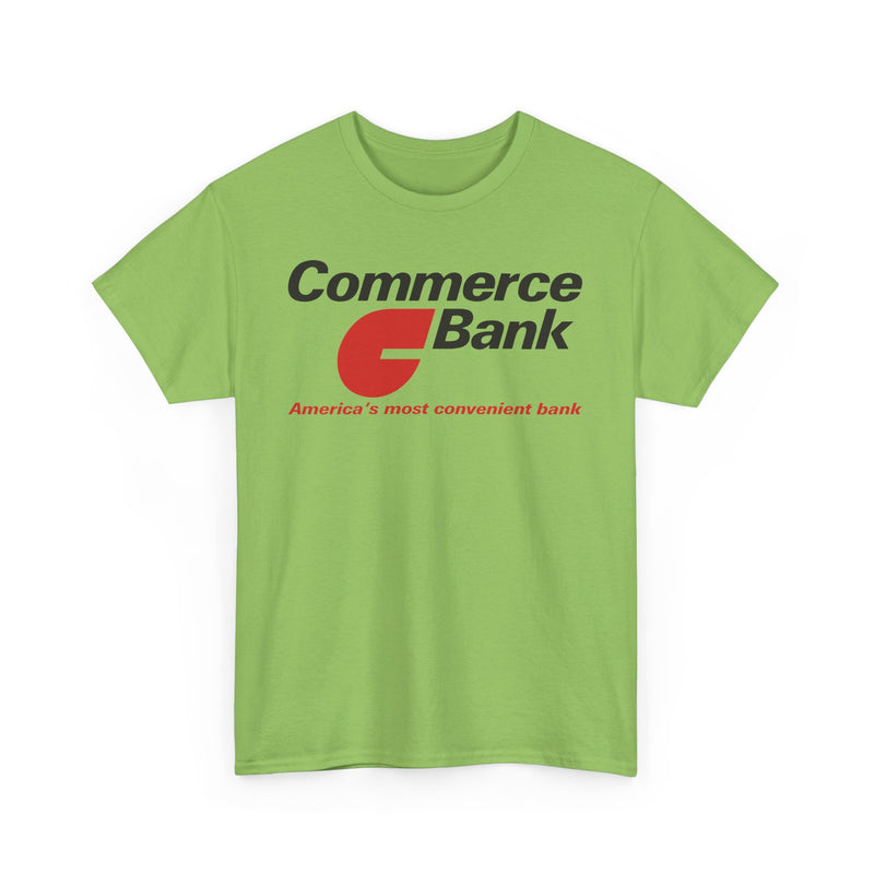 Load image into Gallery viewer, Commerce Bank America's Most Convenient Banking Logo New Jersey T-Shirt