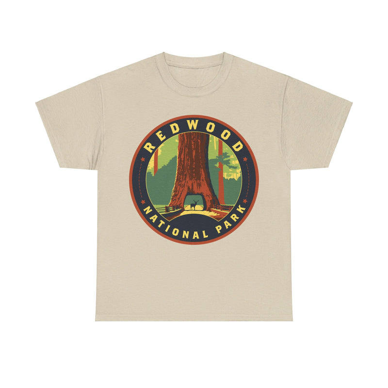 Load image into Gallery viewer, Redwood National Park California Round Logo T-shirt