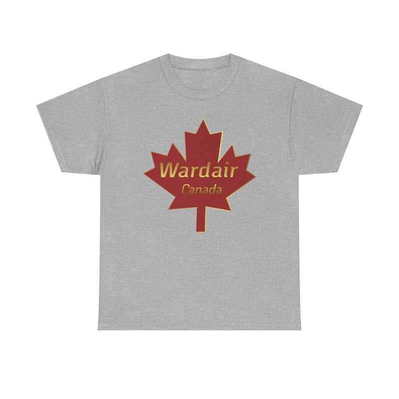 Load image into Gallery viewer, Wardair Canadian Maple Leaf Red Gold Charter Airline Vintage T-shirt