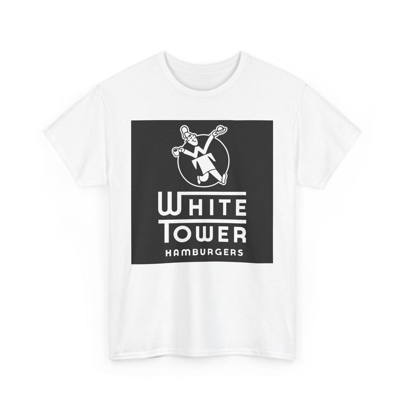 Load image into Gallery viewer, White Tower Hamburgers Logo Restaurant Chain T-Shirt