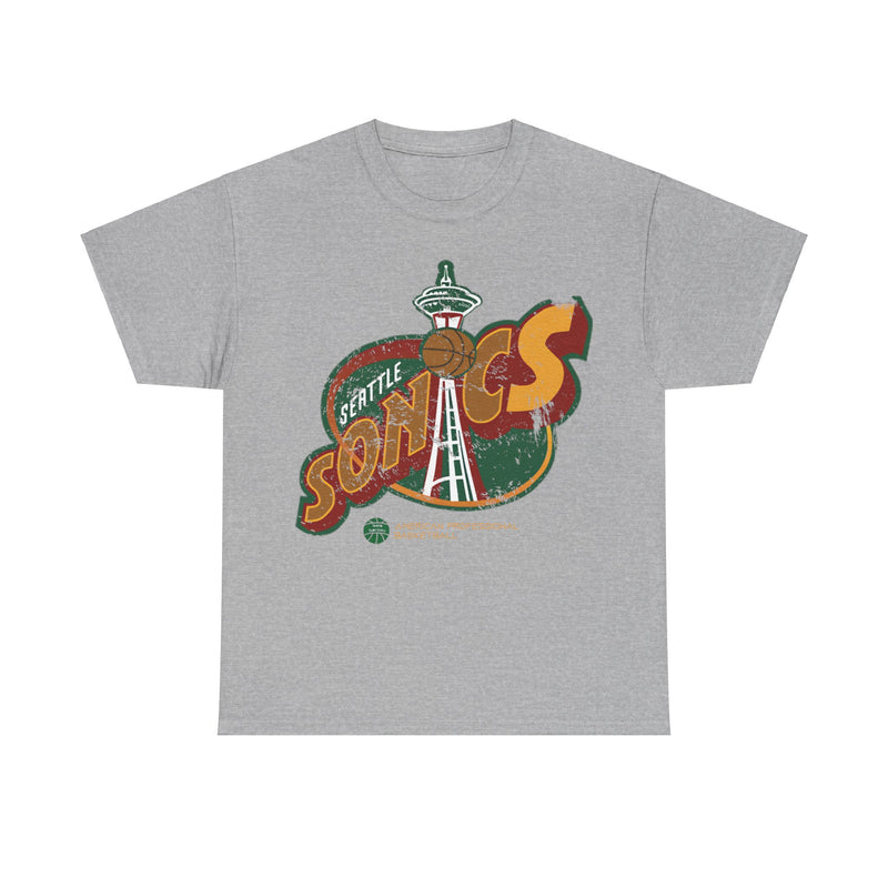 Load image into Gallery viewer, Seattle Sonics Logo Basketball Team T-shirt