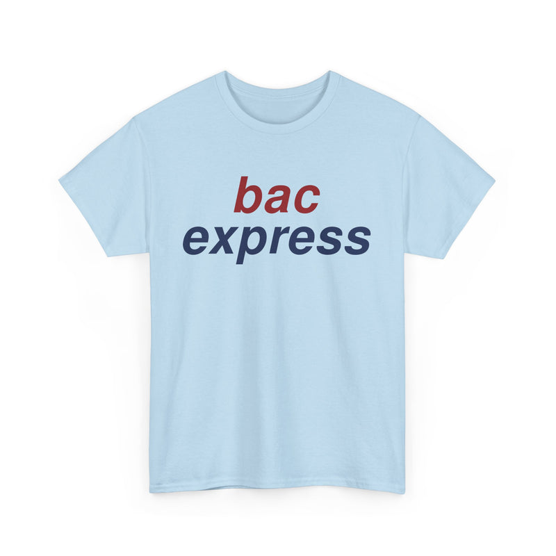 Load image into Gallery viewer, BAC Express Red Blue Two-Tone Aviation Commuter Airline Retro Logo T-shirt