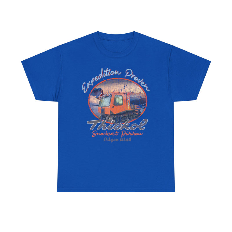 Load image into Gallery viewer, Thiokol Snowcat Division 1929 Ogden Utah Expedition Proven Snowmobile T-shirt