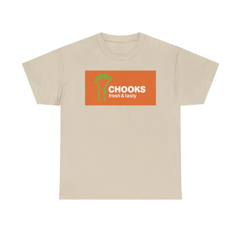 Load image into Gallery viewer, Chooks Fresh & Tasty Vintage Food Chain Restaurant Logo T-Shirt