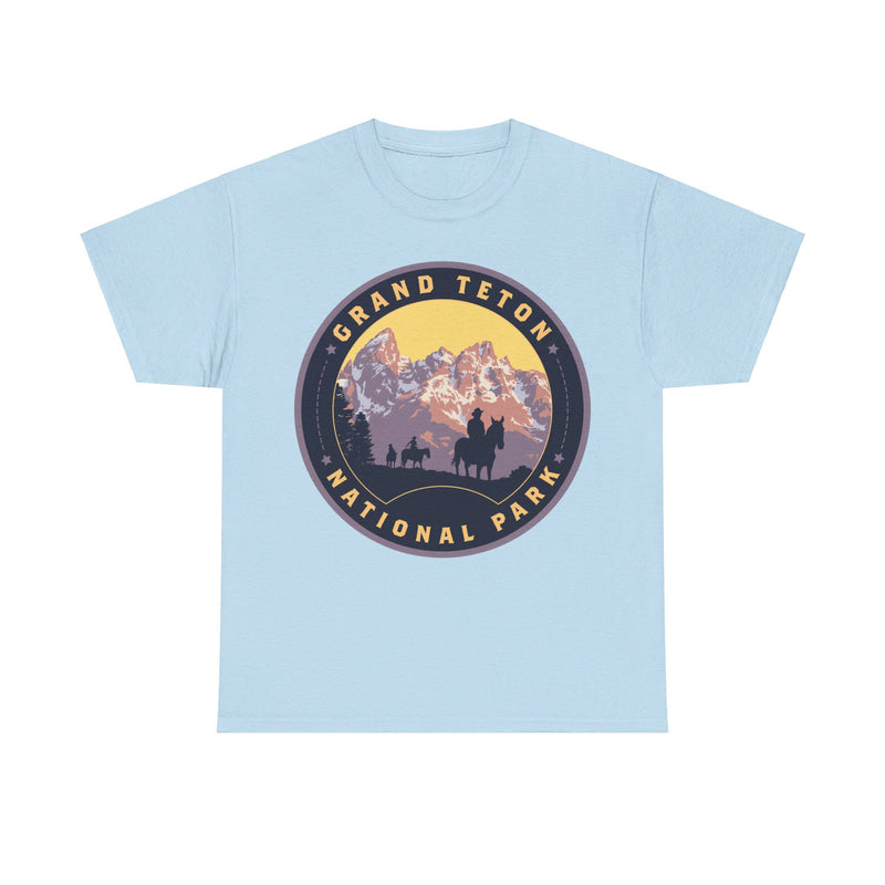 Load image into Gallery viewer, Grand Teton National Park Wyoming Round Logo T-shirt