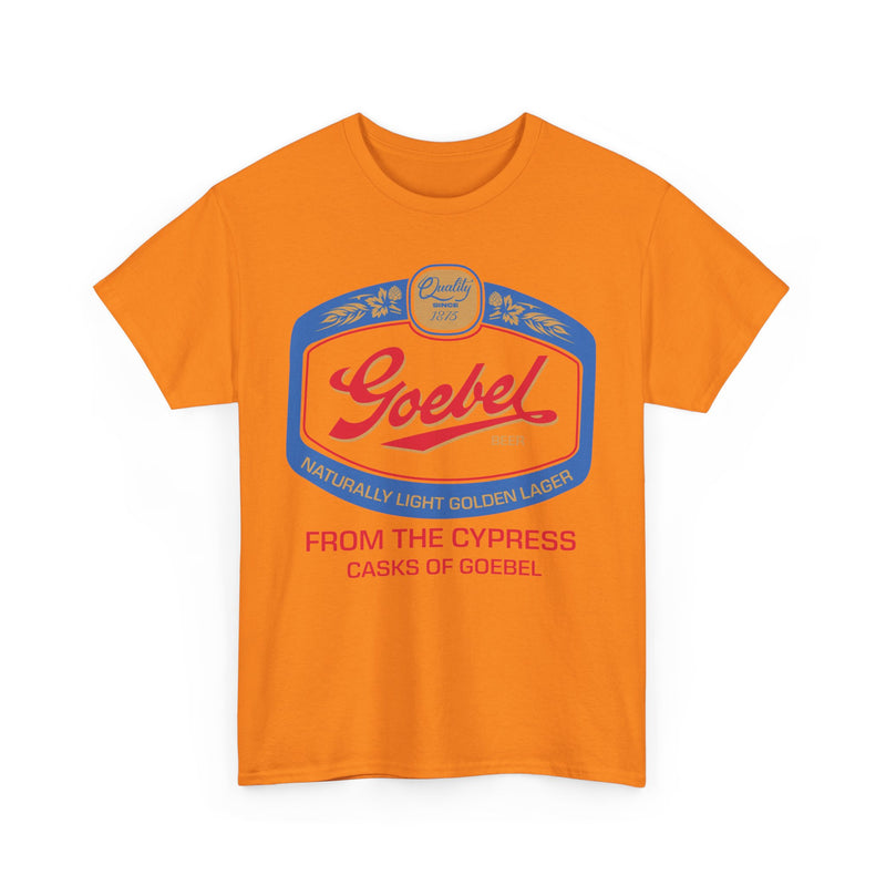 Load image into Gallery viewer, Goebel Beer Quality Since 1875 Logo Cypress Casks Detroit Michigan T-Shirt